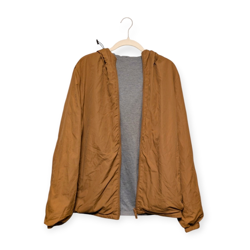 Reversible Lightweight Hooded Zip Up Jacket